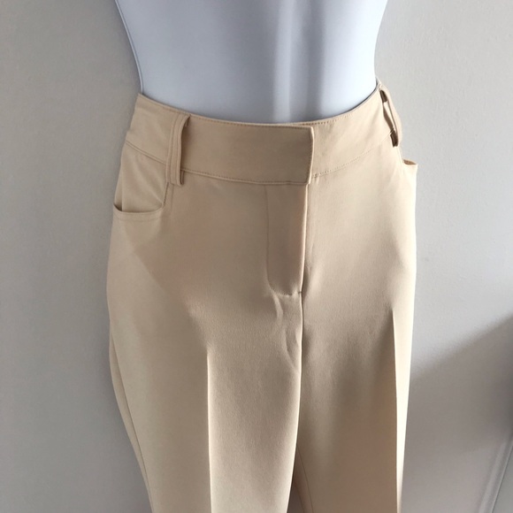 San Francisco High Waisted Cream Pleated Straight Leg Pants - Picture 13 of 16